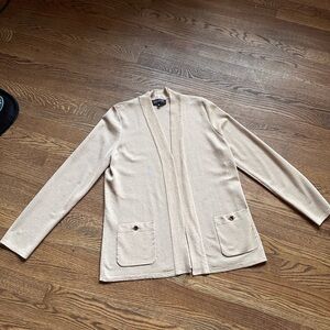Jones New York Cream Cardigan Sweater